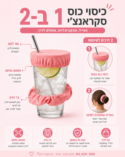 ™SafeSip-כיסוי הגנה למשקה